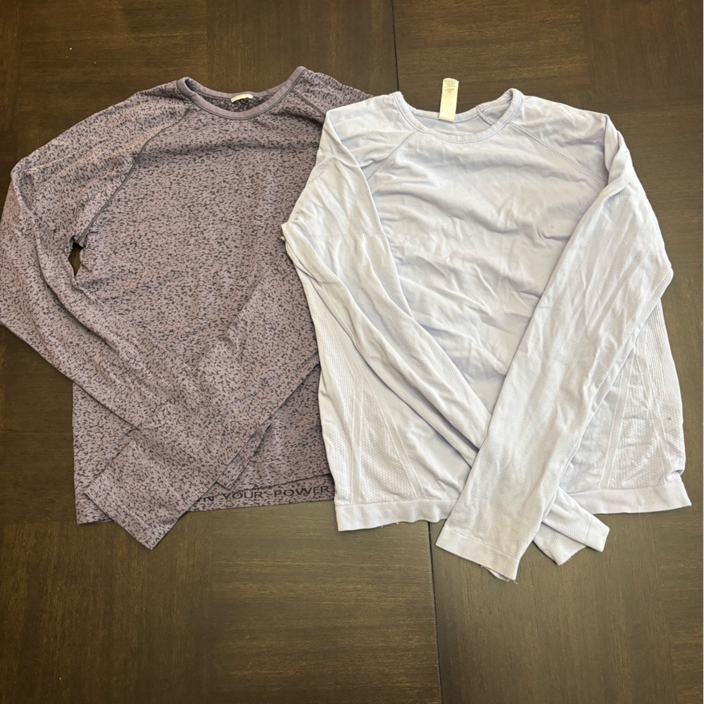 2 ATHLETA GIRL POWER UP SEAMLESS REGULAR LENGTH TOP Bundle